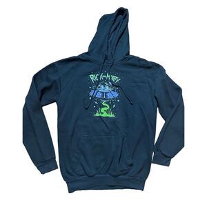Rick & Morty men’s black graphic hoodie sz M